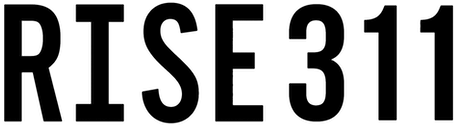 RISE311 black horizontal text logo