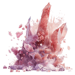 Pink and purple utah mineral salt formation image